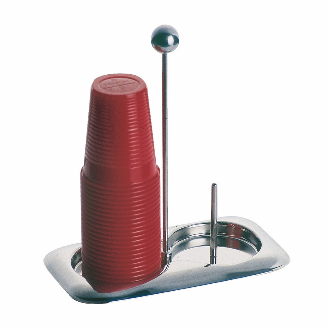 Paper Cup Holder; L: 8-3/16" W: 4-1/4" H: 8-7/8"