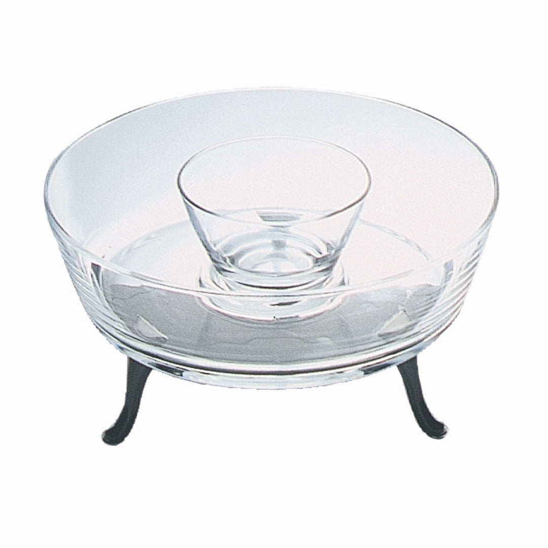 Multiservice Bowl With Cup, With Feet; D: 11" C: 101-1/2 Oz.