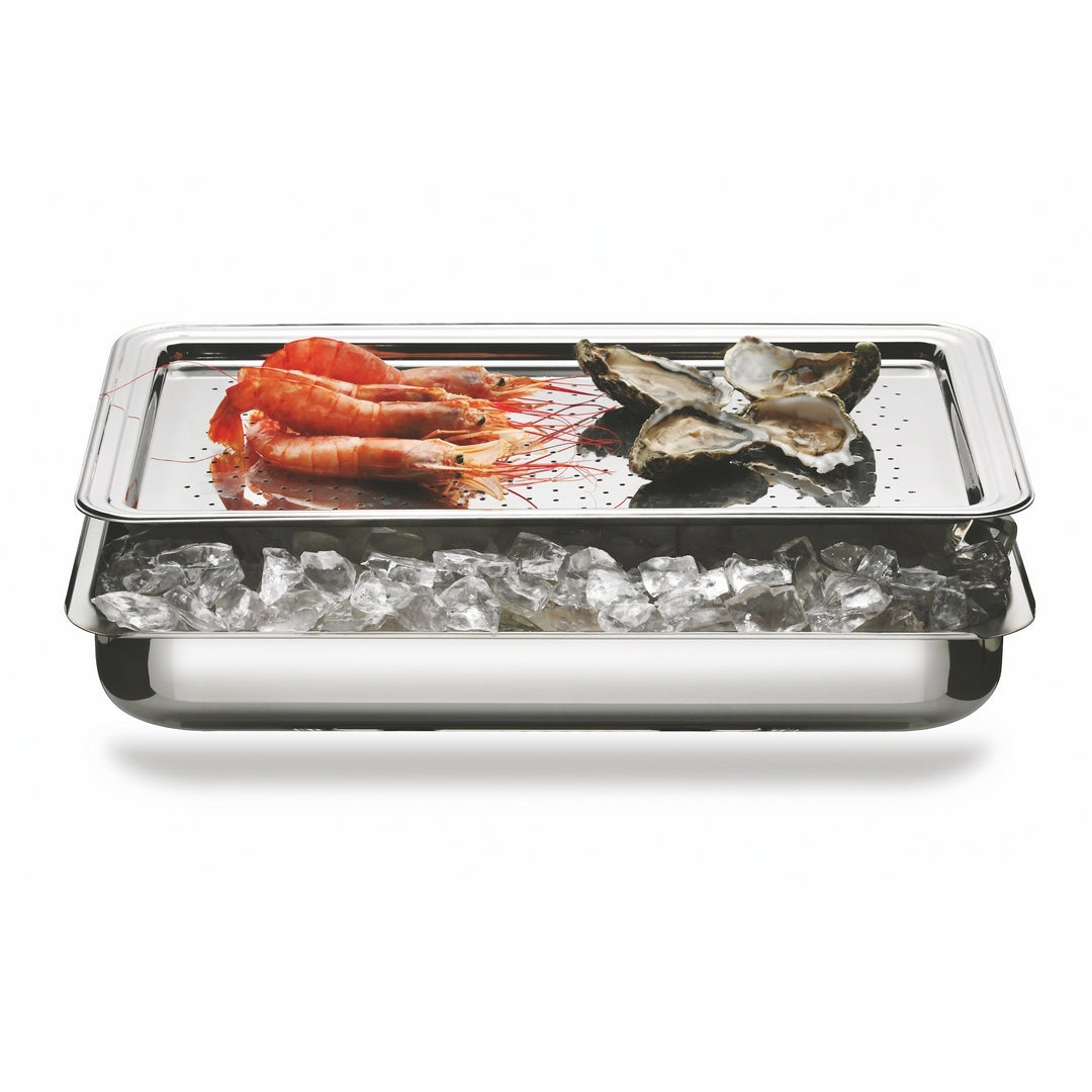 Rectangular Seafood Presentation; L: 20-3/4" W: 12-2/3"