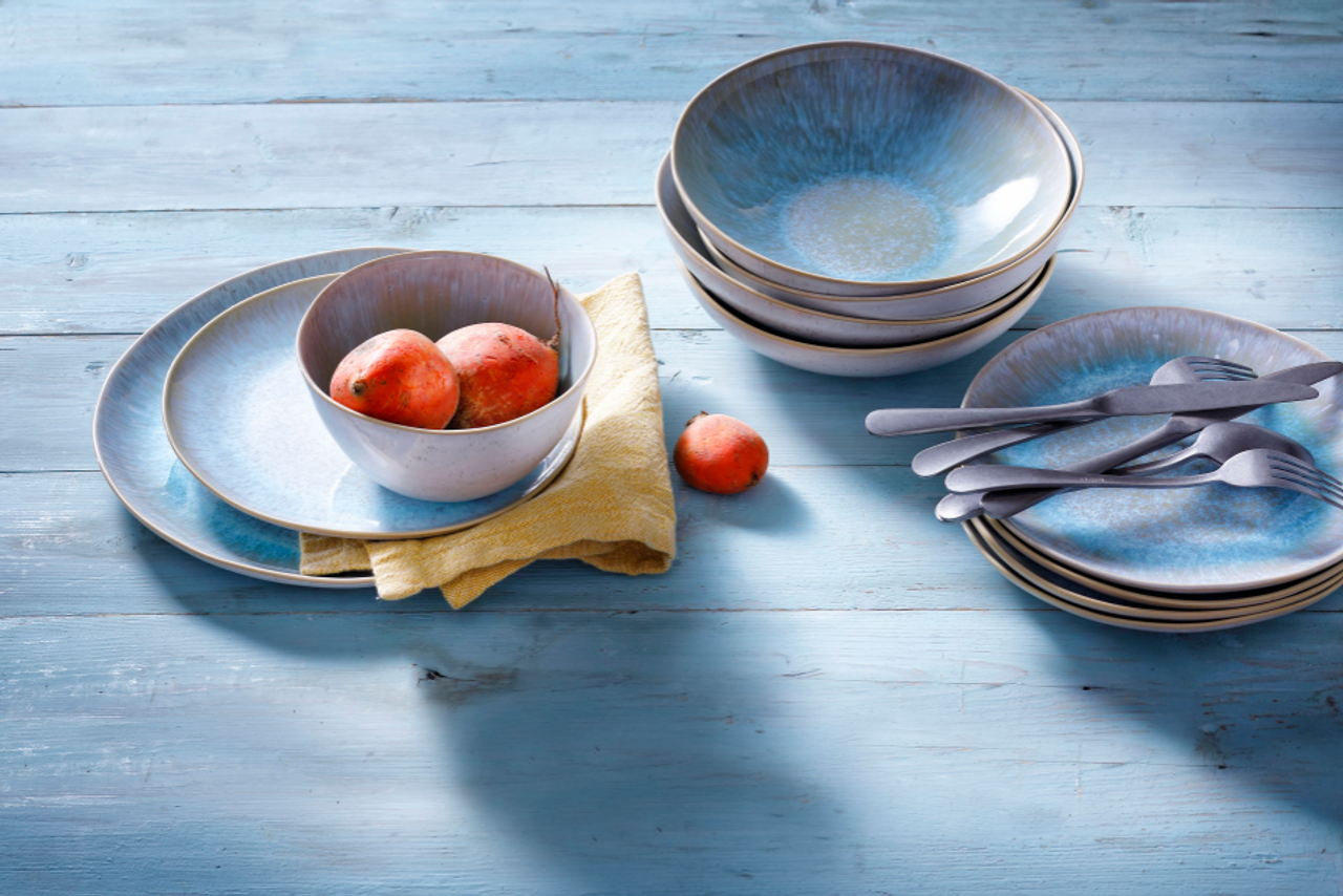 Тарелка Palmer Light Blue Sea 22,5 см, керамогранит, синий