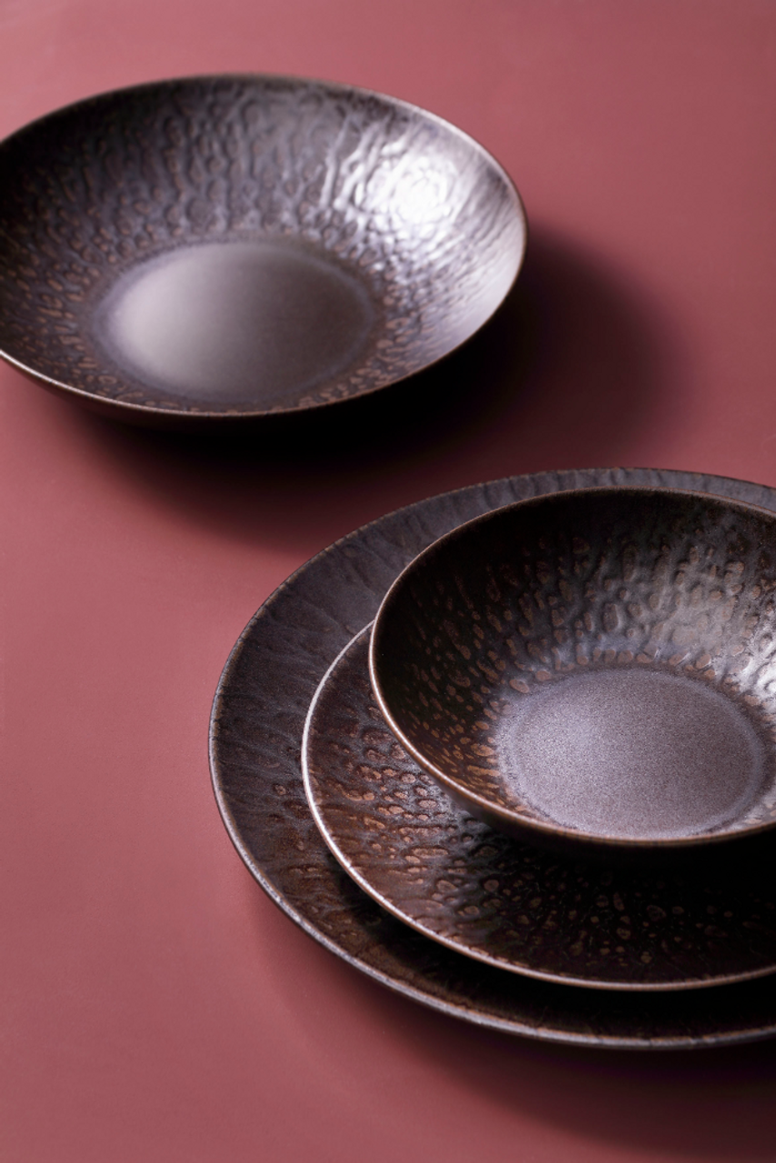 Palmer plate coupe Ruston 27 cm Stoneware Brown