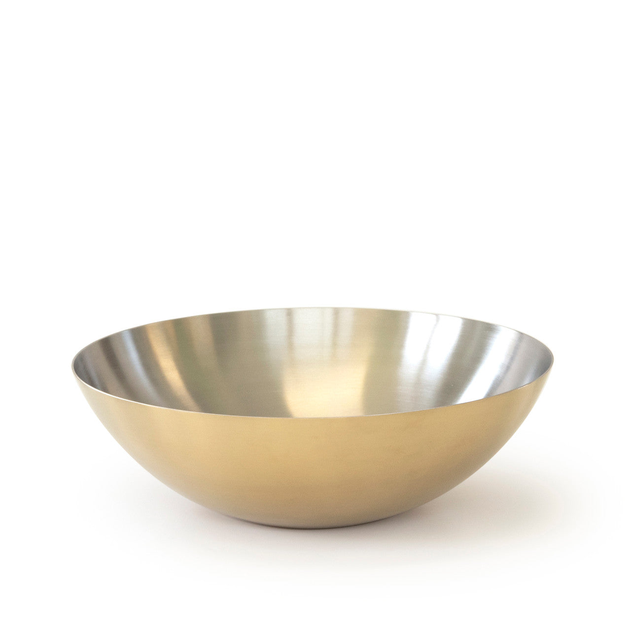 Tilt Large Brass Bowl