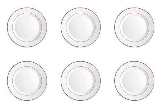 arcoroc-bord-arcopal-bordeaux-23-5-cm-offwhite-rood-hardglas-6-stuks_