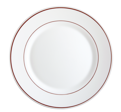 Arcoroc Bord Arcopal Bordeaux 23,5 см Hardglas Offwhite Rood 