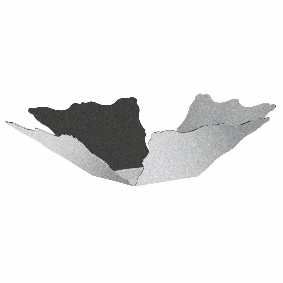 Small Centerpiece;  Pewter 10-5/8" X 10-5/8" H: 2-7/8"