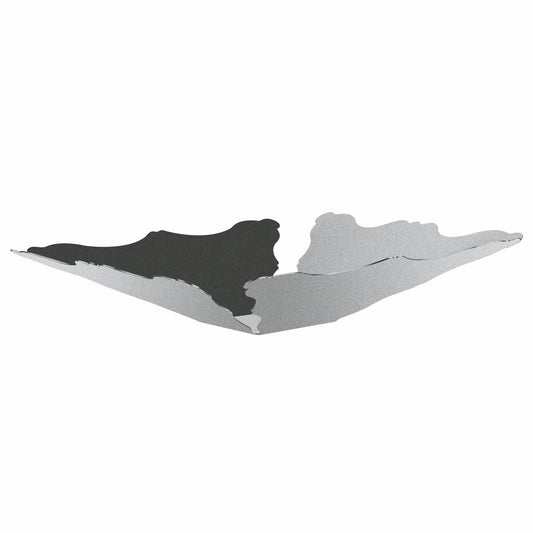 Large Centerpiece;  Pewter 14-5/8" X 14-5/8" H: 2-7/8"