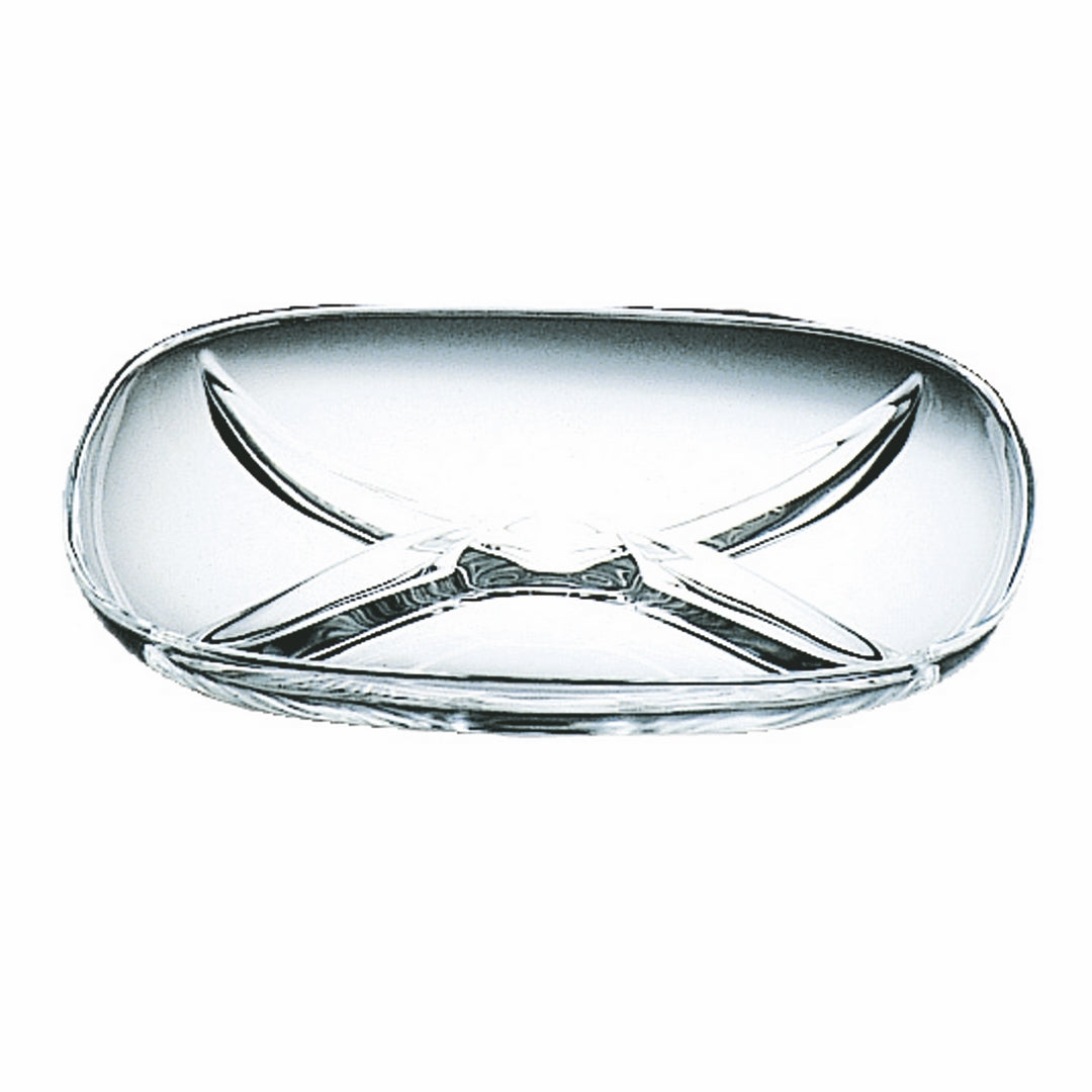 Hors D'Oeuvre Tray In Glass 9-5/8" X 9-5/8"