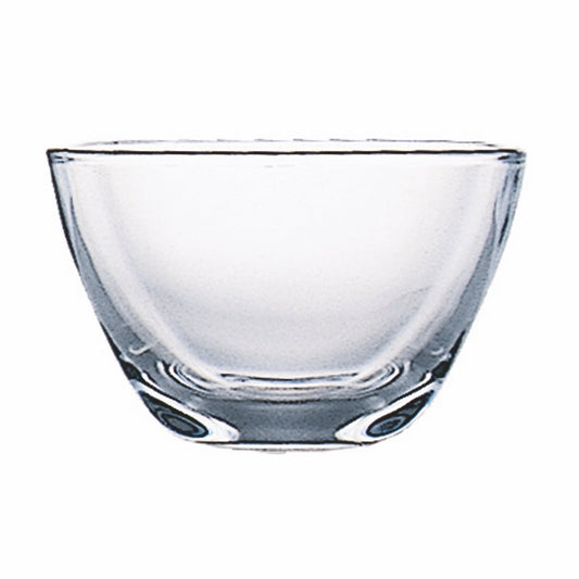 Square Glass Bowl ;  L: 3-7/8" W: 3-7/8" C: 9-1/8 Oz.