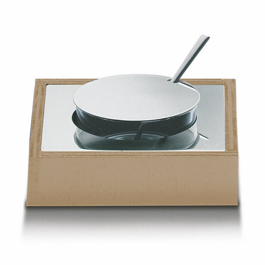 Wenge Wood Finish Cheese Basin;  L: 6" W: 6" C: 6-3/4 Oz. Oak