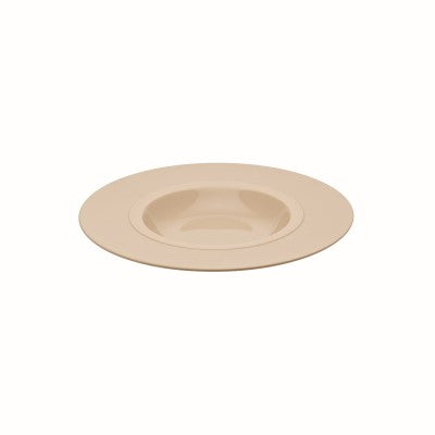 Round shallow bowl w/wide-rim - ext. 10 1/4" - int. 5 1/2" - Beige 10" 5/8