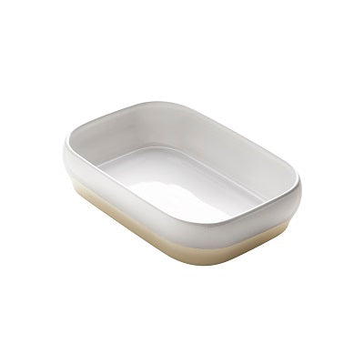 Casserole / Baker Medium Dish 9'' x  6 3/8'' x 2 1/8''' - Oven Safe - White 9''  x 6'' 3/8 x 2'' 1/8