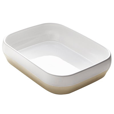 Casserole / Baker Large Dish 12 1/2" x 9 13/16" x 2 15/16" - Oven Safe - White 12'' 1/2 x 9'' 13/16 x 2'' 15/16