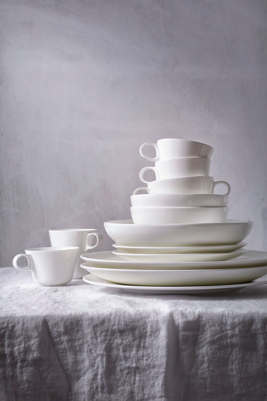 Maastricht Porselein Bord купе Blanc De Blancs 31 см Wit 