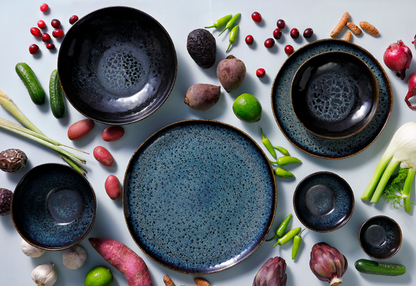 Миска Palmer Bowl Eccentric 15 см, 85 мл, керамическая, синяя 