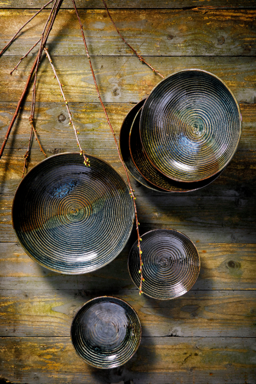 Тарелка Palmer глубокая купе металлик 22 см керамогранит зеленый 