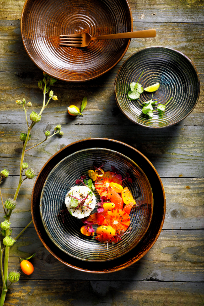 Тарелка Palmer глубокая купе металлик 22 см керамогранит зеленый 