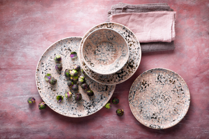 Palmer Bord Confetti 21,5 см Stoneware Roze 