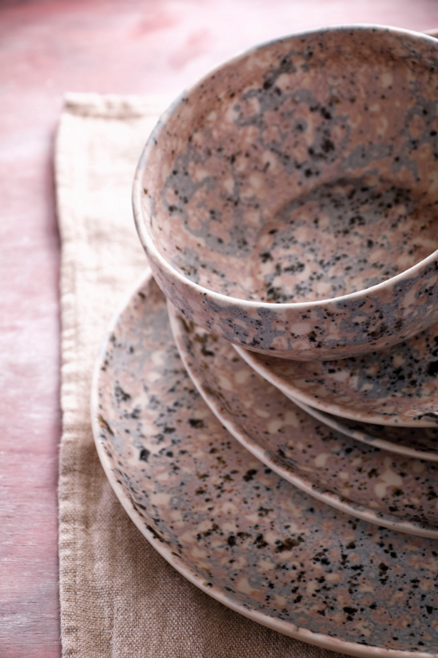 Palmer Bord Confetti 21,5 см Stoneware Roze 