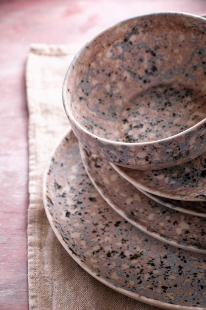 Palmer Bord Confetti 21,5 см Stoneware Roze 