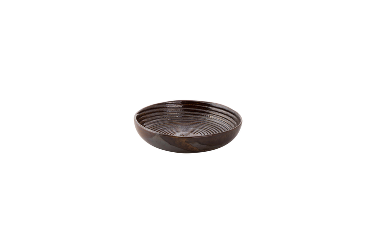 palmer-bord-diep-coupe-metallic-15-cm-bruin-stoneware-1-stuk_