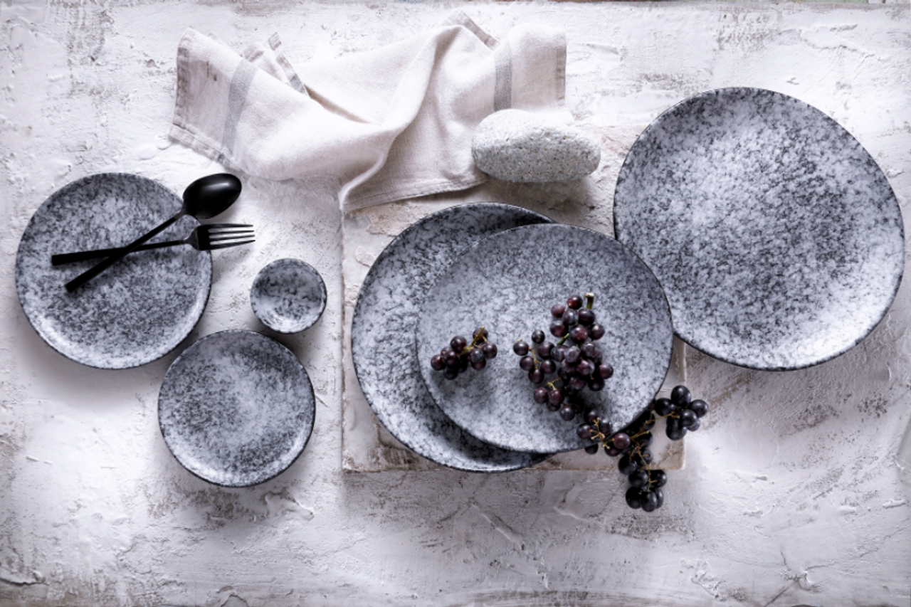 Palmer Bord Rocks 31 x 27 см Porselein Zwart 