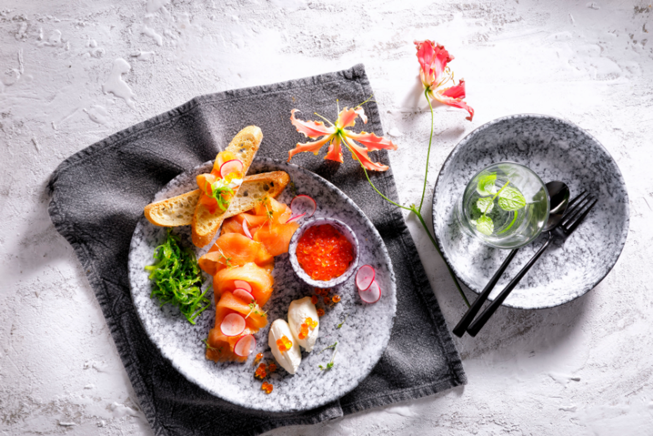 Palmer Bord Rocks 31 x 27 см Porselein Zwart 