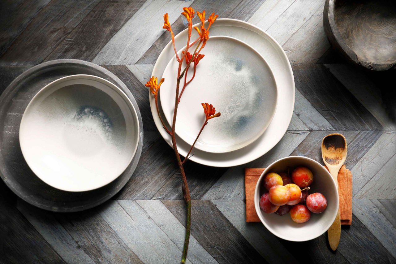 Palmer Bord diep Nordic 22.5 cm Stoneware Wit 