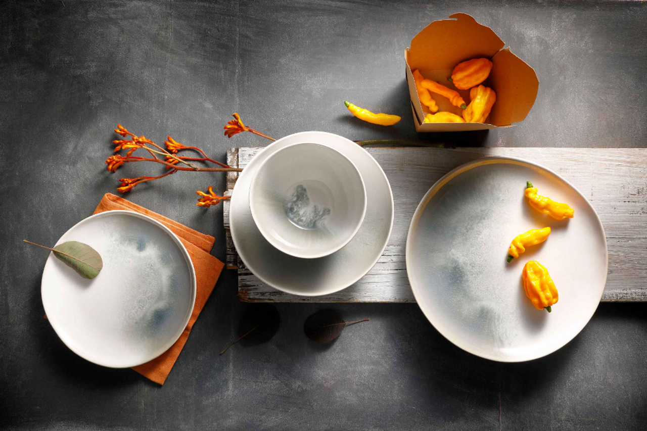 Palmer Bord diep Nordic 22.5 cm Stoneware Wit 