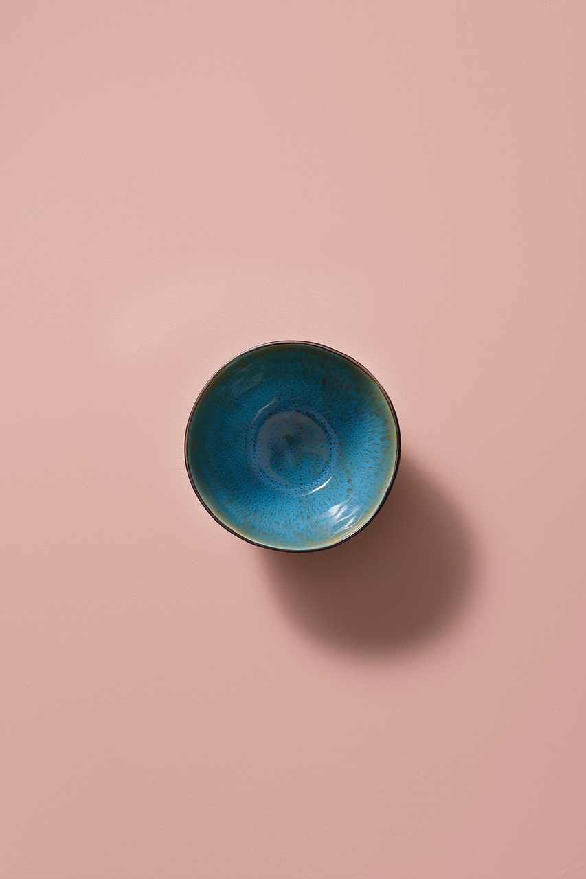 Чаша Palmer Bowl Lotus 15 см, 1 литр, керамическая, бирюзовая 