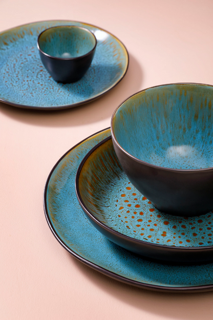 Palmer Bord diep Lotus 21 cm Stoneware Turquoise 