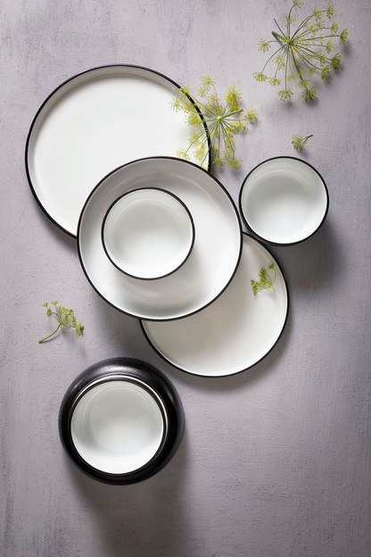 Maastricht Porselein Schaal Cosmic 16 см 55 кл Wit Zwart 