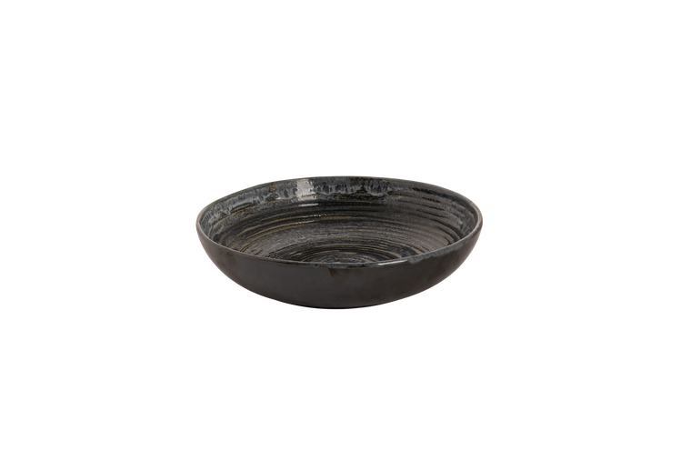 palmer-bord-diep-coupe-metallic-22-cm-zilver-stoneware-1-stuk_