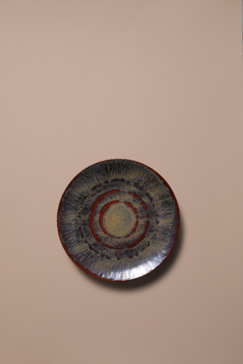 Тарелка-купе Palmer Victory 21 см, керамогранит, коричневый 