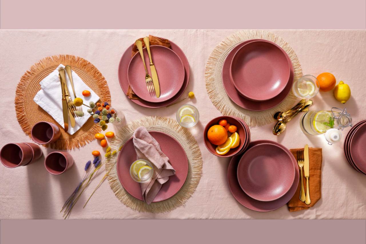 Mammoet Bord Spirit 27.5 cm Stoneware Rood