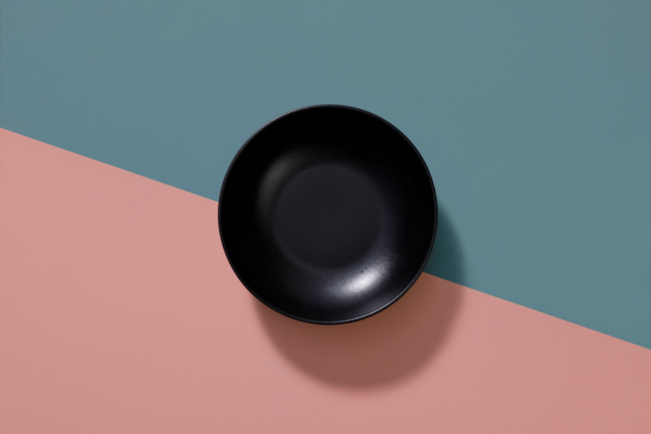 Mammoet Bord diep Moon 21,5 см Керамогранит Zwart 