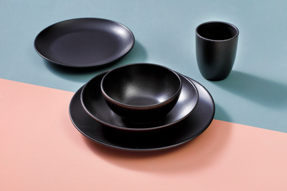 Mammoet Bord diep Moon 21,5 см Керамогранит Zwart 