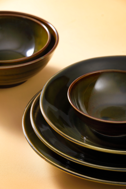 Palmer Bord Midori 23,5 см Porselein Groen 