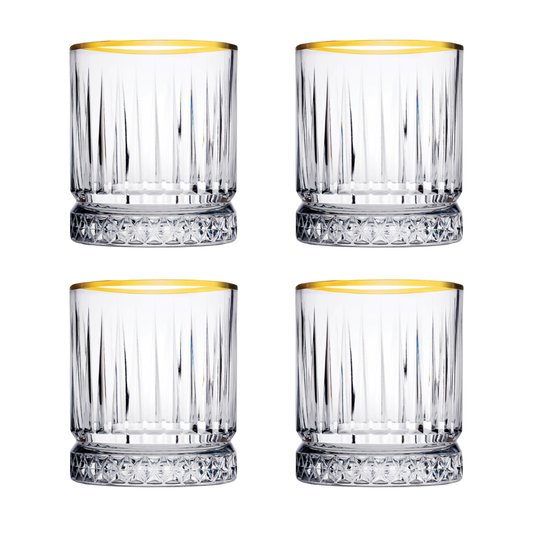 pasabahce-tumbler-elysia-21-cl-transparant-goud-4-stuks_