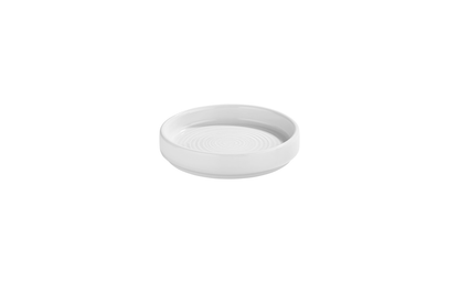 By Bone Bord diep Helix White 9 cm Porselein Wit