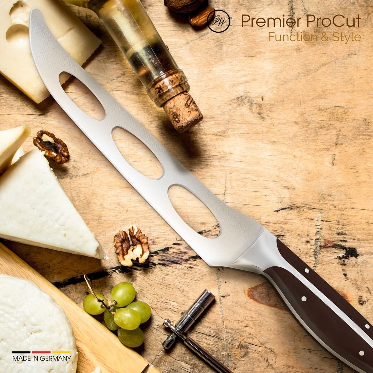 Gunter Wilhelm Thunder Cheese Knife, 7 Inch | Dark Brown ABS Handle SKU: 30-324-0807