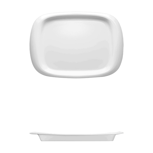 Rectangular Platter | Catalog Number: 010 0048 | Dimensions: 13 3/4 x 9 1/2 in (35 x 24 cm)
